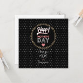 Ik hou van je mama kaart (Voorkant / Achterkant in situ)