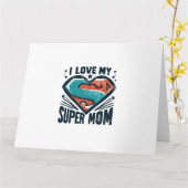 Ik hou van je mama kaart (Gele Bloem)