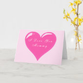 Ik hou van je mama Kaart Heart Moederdag (Gele Bloem)