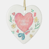 Ik hou van je, mama keramisch ornament (Rechts)
