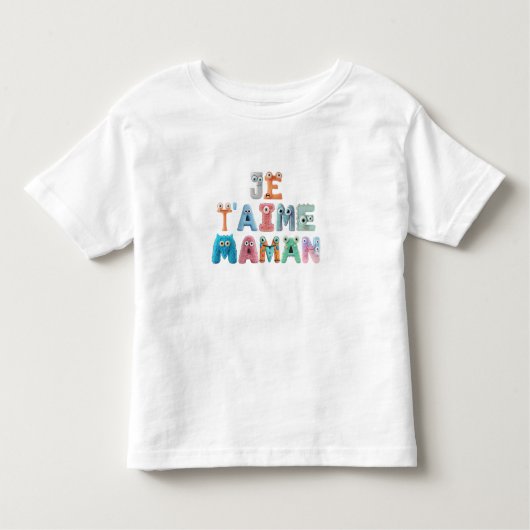 Ik hou van je, mama. kinder shirts (Voorkant)
