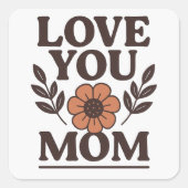 Ik hou van je, mama, lieve Sticker (Voorkant)