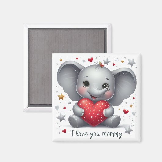 Ik hou van je mama magneet (Voorkant / Achterkant)