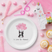 Ik hou van je mama Moederdag | Bord papier (Feest)