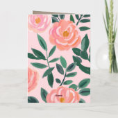 Ik hou van je, mama moederdag Floral Kaart (Achterkant)