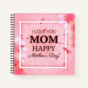 Ik hou van je mama Moederdag gastenboek Notitieboek