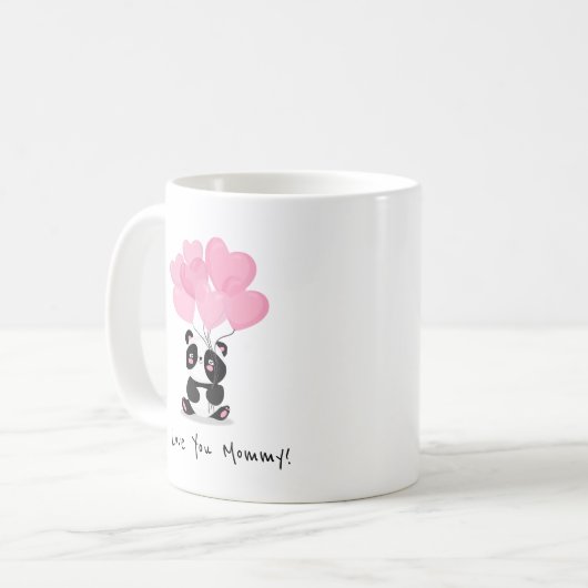 Ik hou van je, mama Moederdag | koffie-Mok Koffiemok (Voorkant links)