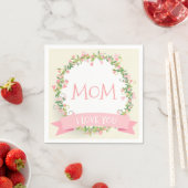 Ik hou van je mama Moederdag | Napkin Servet (Insitu)