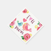 Ik hou van je mama Moederdag | Napkin Servet (Hoek)