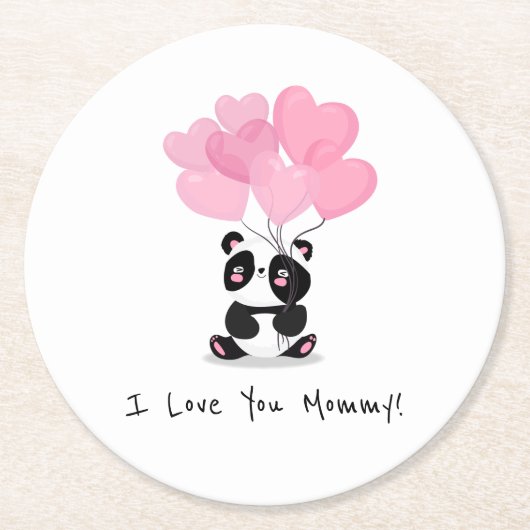 Ik hou van je, mama Moederdag | Onderzetter (Voorkant)