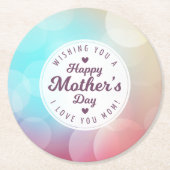 Ik hou van je mama Moederdag | ONDERZETTER (Voorkant)