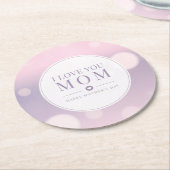 Ik hou van je mama Moederdag | ONDERZETTER (Gebogen)