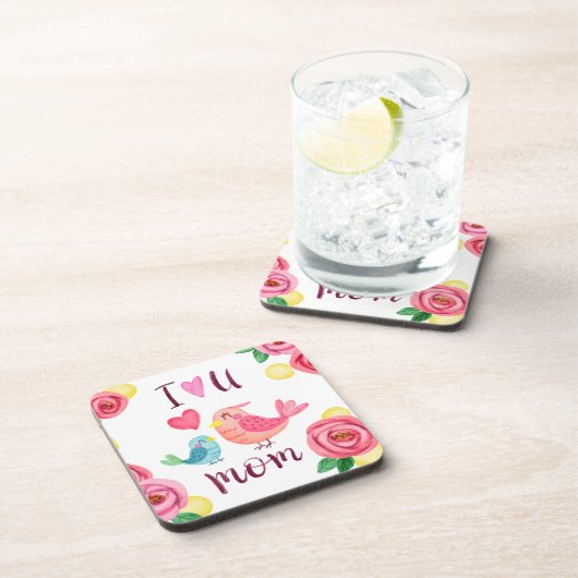Ik hou van je mama Moederdag | ONDERZETTER (Rechterzijde)