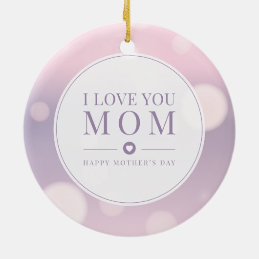 Ik hou van je mama Moederdag | ORNAMENT (Achterkant)