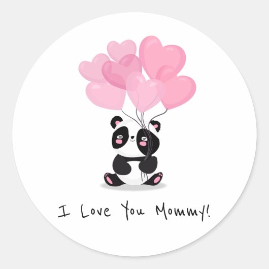 Ik hou van je mama Moederdag | STICKER (Voorkant)