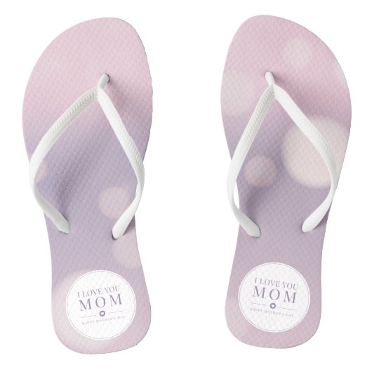 Ik hou van je mama Moederdag | TEENSLIPPERS (Voetbed)