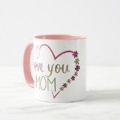 Ik hou van je mama Mok (Voorkant links)