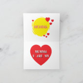 Ik hou van je, mama notitiekaartje (Binnen)