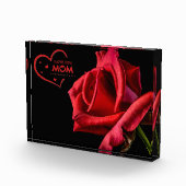 Ik hou van je mama Red Rose Photo Block Fotoblokken (Rechts)