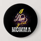 ik hou van je mama ronde button 4,0 cm (Voorkant)