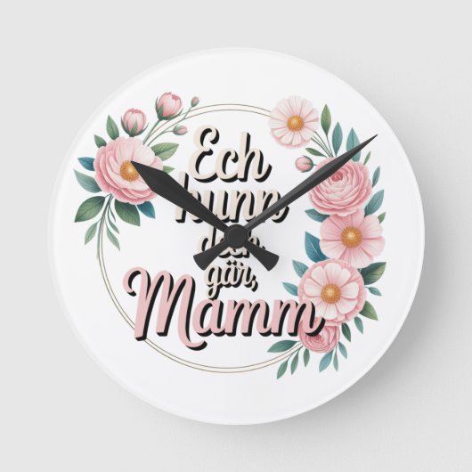 Ik hou van je, mama ronde klok (Voorkant)