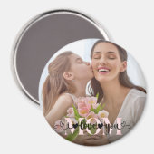 Ik hou van je mama Schattige aangepaste foto Magneet (Voorkant / Achterkant)