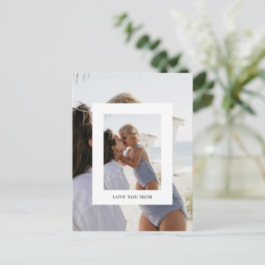 Ik hou van je, mama vakantie feestdagenkaart (Staand voorkant)
