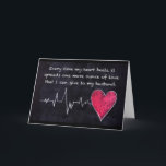 "IK HOU VAN JE" MAN ELKE DAG KAART<br><div class="desc">"IK HOU VAN JE" EN "IK MIS JE ZO VEEL" EN "ELKE DAG" ECHTGENOOT. DEZE KAART KAN VOOR "ELKE GELEGENHEID" ZIJN EN "ELKE DAG VAN HET JAAR" MAAK HET "UW EIGEN" EN BEDANKT VOOR HET STOPPEN DOOR 1 VAN MIJN 8 WINKELS VANDAAG:)</div>