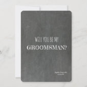 Ik hou van je MAN Funny Groomsman. Kaart (Achterkant)