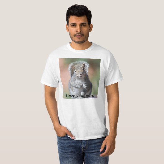 Ik hou van je man. t-shirt (Voorkant volledig)