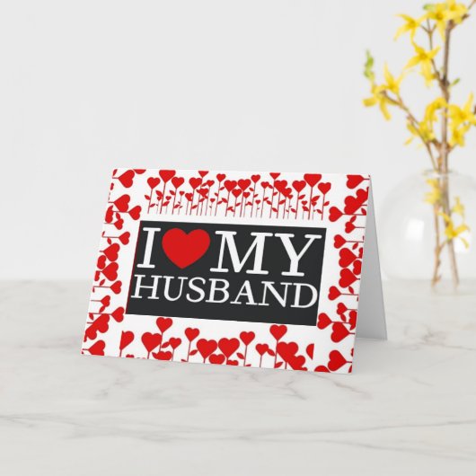 "IK HOU VAN JE" MAN VERJAARDAG KAART (Gele Bloem)