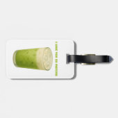 IK HOU VAN JE, MATCHA, GROENE THEE LIEFDE BAGAGELABEL (Achterkant horizontaal)