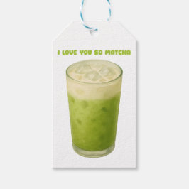 IK HOU VAN JE, MATCHA, GROENE THEE LIEFDE CADEAULABEL