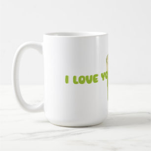 IK HOU VAN JE, MATCHA, GROENE THEE LIEFDE KOFFIEMOK