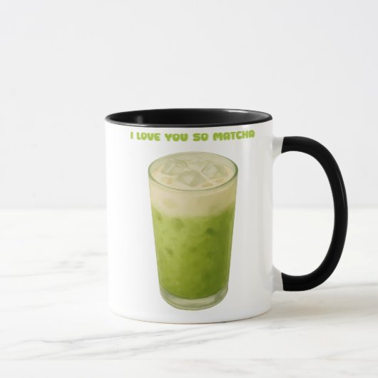 IK HOU VAN JE, MATCHA, GROENE THEE LIEFDE MOK (Rechts)