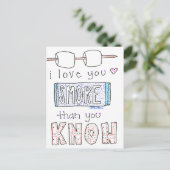Ik hou van je meer Briefkaart (Staand voorkant)