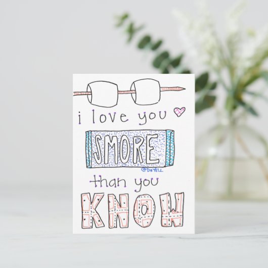 Ik hou van je meer Briefkaart (Staand voorkant)