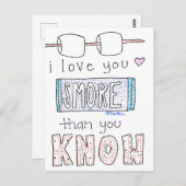 Ik hou van je meer Briefkaart (Voorkant / Achterkant)