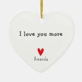 Ik hou van je meer cadeau voor beste vriend Kerstm Keramisch Ornament (Voorkant)