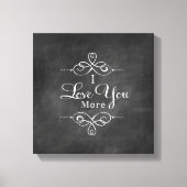 Ik hou van je meer Canvas Wall Art Quote (Voorkant)