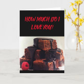 IK HOU VAN JE ***MEER DAN DESSERT *** LIEFDE KAART (Gele Bloem)