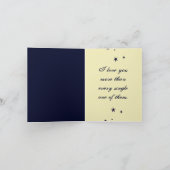 Ik hou van je meer dan miljarden sterrenkaarten kaart (Binnen)