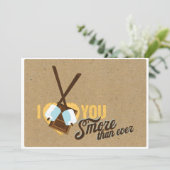 Ik hou van je meer dan ooit - Weddenschap Kaart (Staand voorkant)