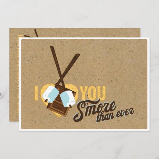 Ik hou van je meer dan ooit - Weddenschap Kaart (Voorkant / Achterkant)