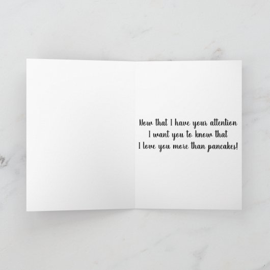 IK HOU VAN JE *** MEER DAN PANCACKES *** LIEFDE KA KAART (Binnen)