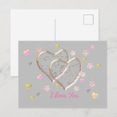 Ik hou van je...meer dan wat dan ook . briefkaart (Voorkant / Achterkant)