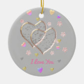Ik hou van je...meer dan wat dan ook . keramisch ornament (Voorkant)