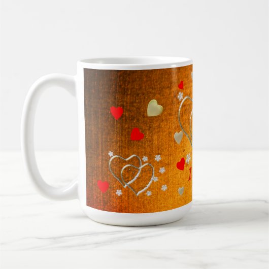 Ik hou van je...meer dan wat dan ook . koffiemok (Links)