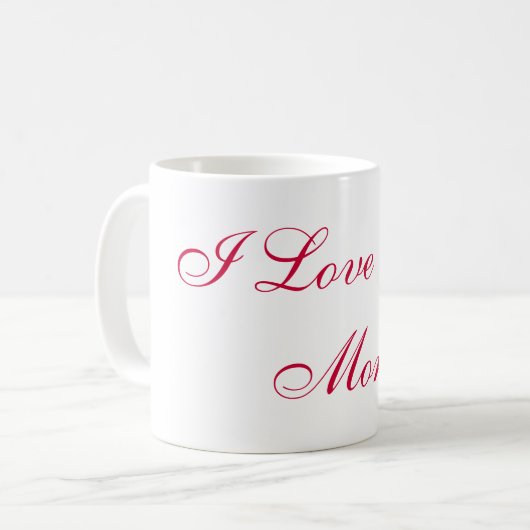 Ik hou van je meer Mok (Voorkant links)