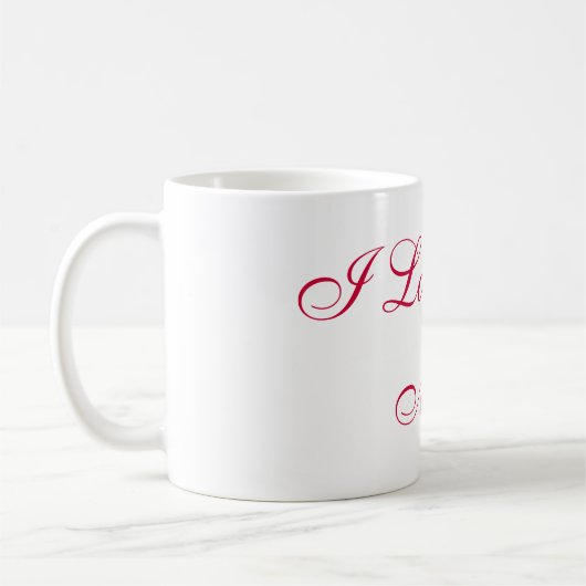 Ik hou van je meer Mok (Links)